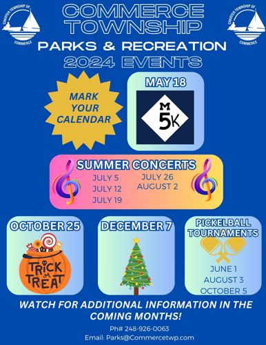Parks and Rec Events flyer