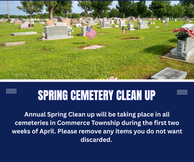 Spring Cemetery Clean Up
