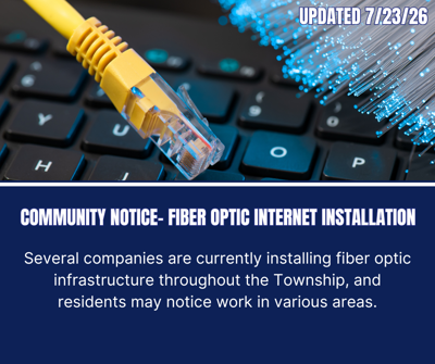 Fiber Optic Installation Community Notice