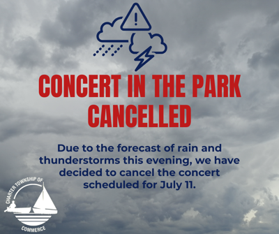Cancelled: July 11 Concert in the Park