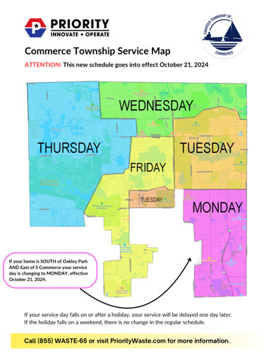 Garbage Pickup Day Map