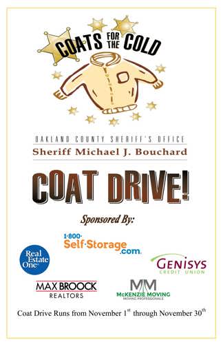 Coats for the Cold Coat Drive Poster