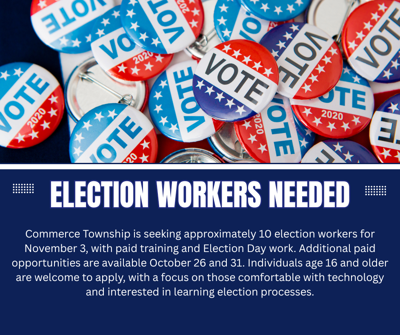 Election Workers Needed