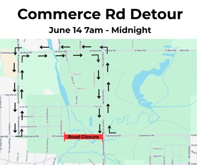 Traffic Advisory: Commerce Road Closure for Bicentennial Celebration