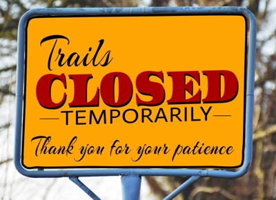 **LAKE TRAIL CLOSED** Commerce Towne Place Pathways